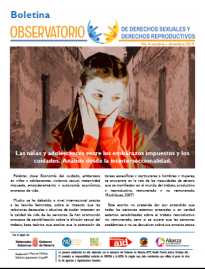 Boletin n° 4-2019: Las niñas y adolescentes entre los embarazos impuestos y los cuidados. Análisis desde la intinterseccionalidad.