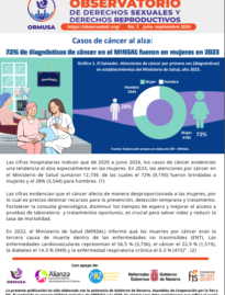 Boletín N° 3 – 2024  – 72% de diagnósticos de cáncer en el MINSAL fueron en mujeres en 2023