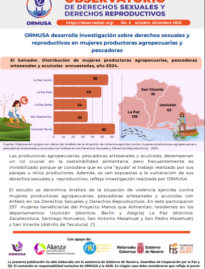 Boletín N° 4 – 2024 – ORMUSA desarrolla investigación sobre derechos sexuales y reproductivos en mujeres productoras agropecuarias y pescadoras