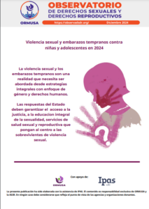 Lee más sobre el artículo Violencia sexual y embarazos tempranos contra niñas y adolescentes en 2024