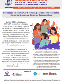 Boletín N° 2 – 2025,  Resultados encuesta CAPS refleja poco conocimiento sobre Derechos Sexuales y Derechos Reproductivos