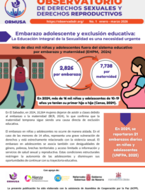 Boletín N° 1 – 2026 , Embarazo adolescente y exclusión educativa