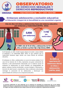 Lee más sobre el artículo Boletín N° 1 – 2026 , Embarazo adolescente y exclusión educativa