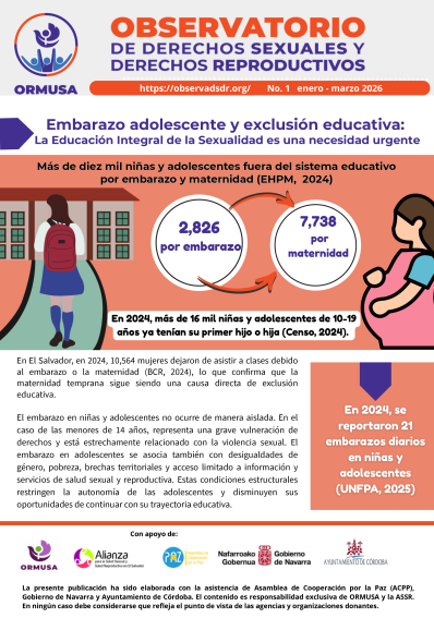 Lee más sobre el artículo Boletín N° 1 – 2026 , Embarazo adolescente y exclusión educativa