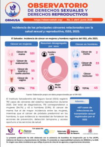 Lee más sobre el artículo Boletín N° 2 – 2026 , Incidencia de los principales cánceres relacionados con la salud sexual y reproductiva, ISSS, 2025